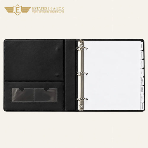 1.0” Slant D-Ring Faux Leather Binder Set — 50-Count Pallet