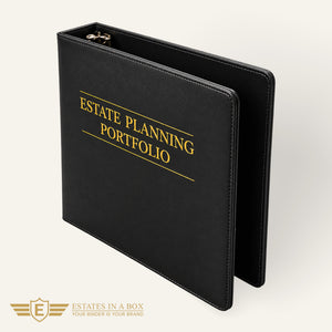 1.5” Slant D-Ring Faux Leather Binder Set — 50-Count Pallet