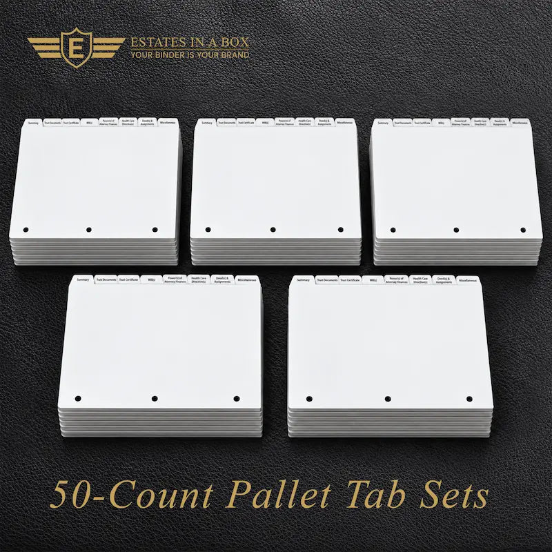Estate Planning Tab Sets – 50 Sets
